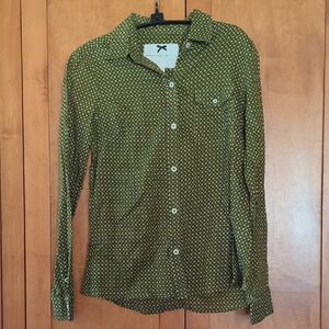 Banana Republic Olive Green Light Weight Button-Down Long Sleeve Shirt Small